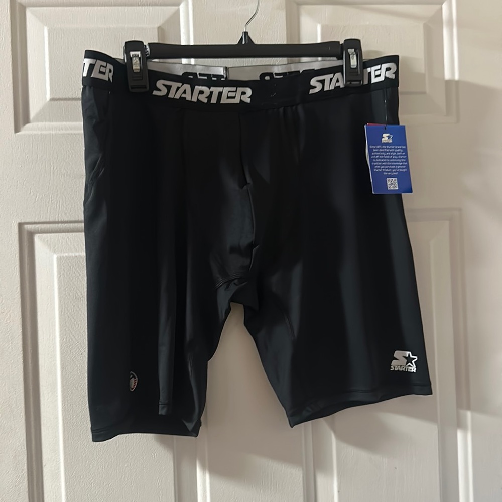 STARTER ATHLETIC SHORTS: BLACK: NEW WITH TAGS: SIZE 3XL